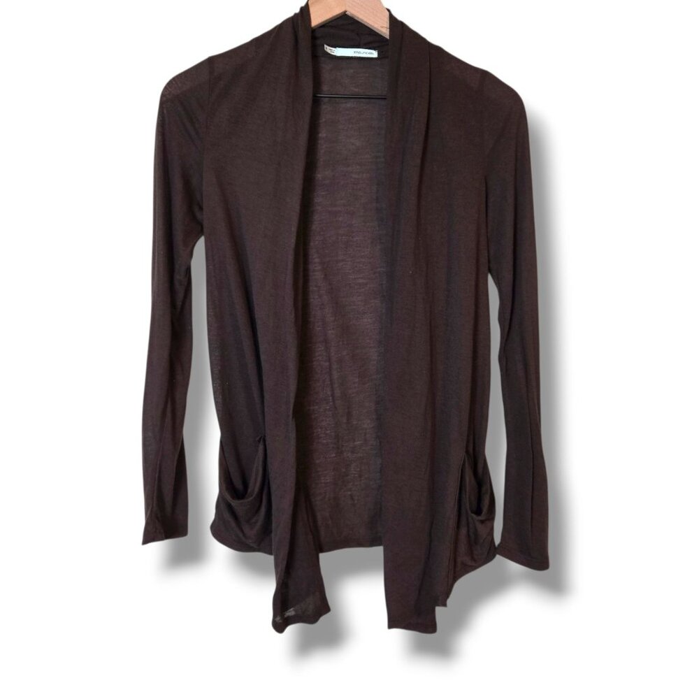 Maurices cardigan womens Small Brown open-front lightweight long-sleeve